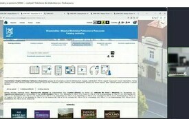 Zrzut ekranu katalogu bibliotecznego.