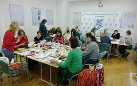 Uczestnicy warsztat&oacute;w stolikowych