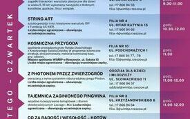 Plan wydarzeń na czwartek 19 lutego