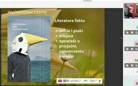 Zrzut ekranu z webinarium. 