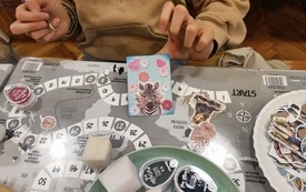 Kartka wykonana metodą scrapbookingową