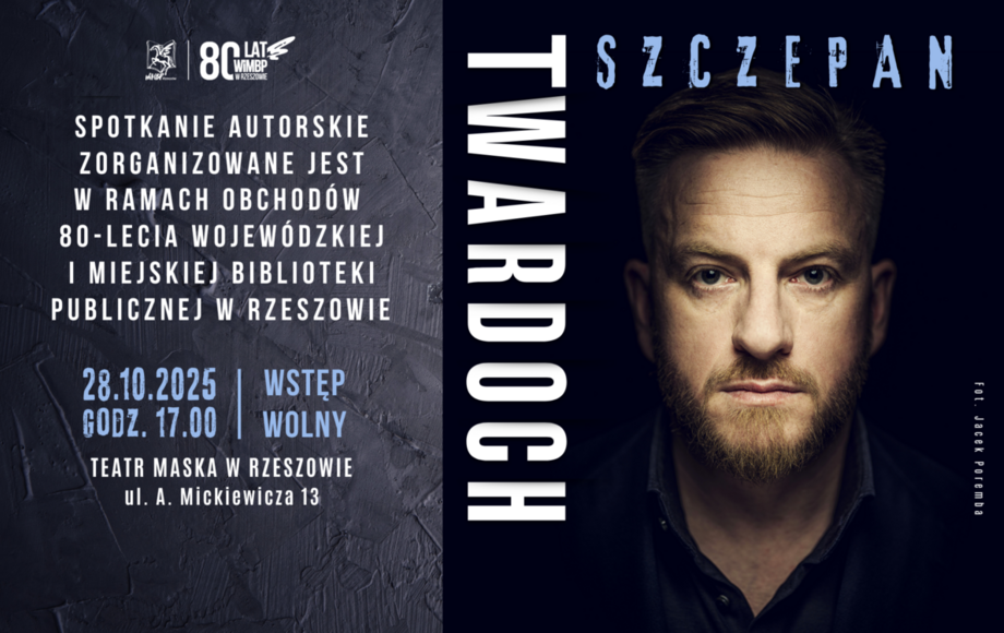 Zdjęcie do Spotkanie ze Szczepanem Twardochem w ramach obchod&oacute;w 80-lecia...