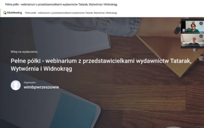 Zdjęcie do &bdquo;Pełne p&oacute;łki&rdquo; &ndash; relacja z webinarium z przedstawicielami wydawnictw Tatarak, Widnokrąg i Wytw&oacute;rnia