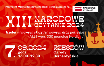 Zdjęcie do XIII Narodowe Czytanie 2024&nbsp;