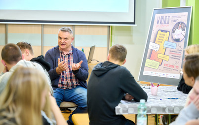 Zdjęcie do Spotkanie z prof. Jackiem Pyżalskim w ramach projektu &bdquo;W relacji ze słowem&rdquo;