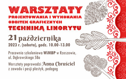 Zdjęcie do Warsztaty projektowania i wykonania odbitek graficznych techniką linorytu