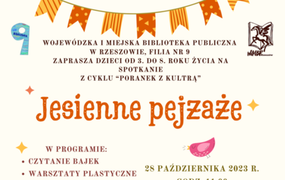 Zdjęcie do Jesienne pejzaże: spotkanie z cyklu &bdquo;Poranek z kulturą&rdquo;&nbsp;