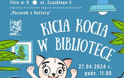 Zdjęcie do „Poranek z Kulturą – Kicia Kocia w bibliotece”: rodzinne zajęcia literacko-plastyczne