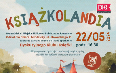 Zdjęcie do Spotkanie Dyskusyjnego Klubu Książki „Książkolandia”