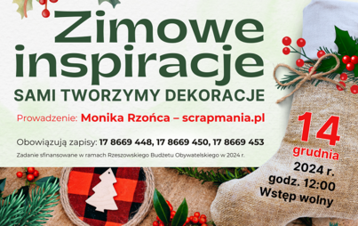 Zdjęcie do &bdquo;Zimowe inspiracje &ndash; sami tworzymy dekoracje&rdquo;: warsztaty rękodzielnicze dla senior&oacute;w