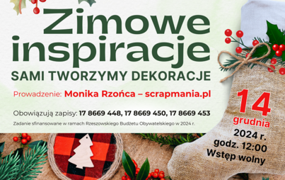 Zdjęcie do „Zimowe inspiracje – sami tworzymy dekoracje”: warsztaty rękodzielnicze dla seniorów