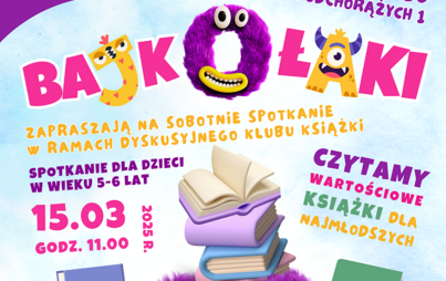 Zdjęcie do Spotkanie Dyskusyjnego Klubu Książki &bdquo;Bajkołaki&rdquo;