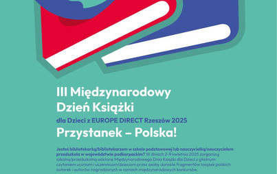 Zdjęcie do Międzynarodowy Dzień Książki dla Dzieci z EUROPE DIRECT Rzeszów. Przystanek Polska!