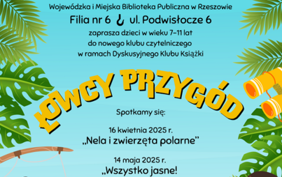 Zdjęcie do Łowcy przygód: spotkanie klubu czytelniczego