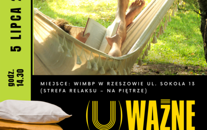Zdjęcie do Sztuka odpoczynku: spotkanie w klubie czytelniczym (U)ważne rozmowy&nbsp;