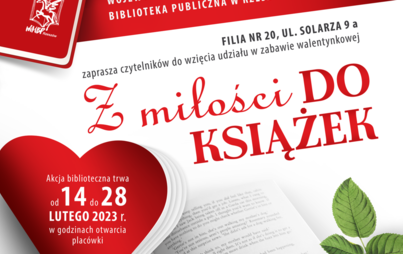 Zdjęcie do &bdquo;Z miłości do książek&rdquo; - zabawa czytelnicza