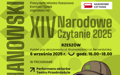 Zdjęcie do XIV Narodowe Czytanie 2025