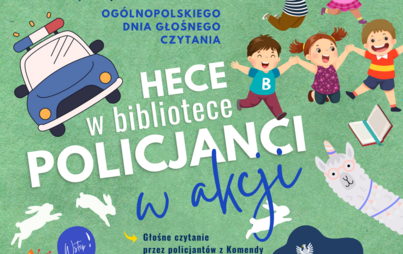 Zdjęcie do Hece w bibliotece – policjanci w akcji: Dzień Głośnego Czytania