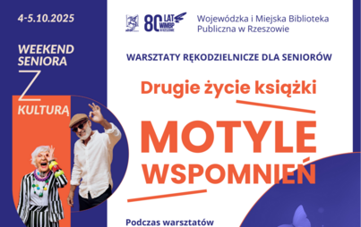 Zdjęcie do Drugie życie książki. Motyle wspomnień &ndash; warsztaty rękodzielnicze dla senior&oacute;w
