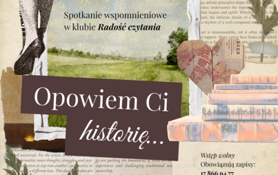 Zdjęcie do Opowiem Ci historię: spotkanie wspomnieniowe w klubie Radość czytania