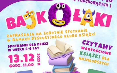 Zdjęcie do Spotkanie Dyskusyjnego Klubu Książki &bdquo;Bajkołaki&rdquo;