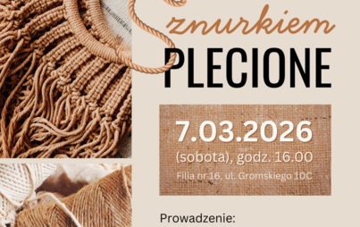 Zdjęcie do Sznurkiem plecione: warsztaty rękodzielnicze z makramy