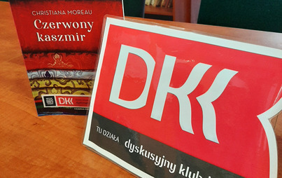 Zdjęcie do Spotkanie DKK w GBP w Żyrakowie o książce ,,Czerwony kaszmir&rdquo; Christina Moreau 