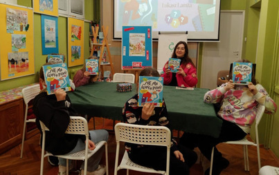 Zdjęcie do DKK Książkolandia o książce &bdquo;Nie ma głupich pytań&rdquo; Łukasza Lamży w Oddziale dla Dzieci i Młodzieży WiMBP w Rzeszowie