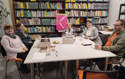 Zdjęcie do Spotkanie DKK w BP w Baranowie Sandomierskim o książce &quot;Berdo&quot; Anny Cieślar