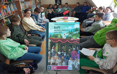 Zdjęcie do Spotkanie DKK dla dzieci w Rzepedzi o książce "Bapu, opowieści o dobrym maharadży" Moniki Kowaleczko -Szumowskiej