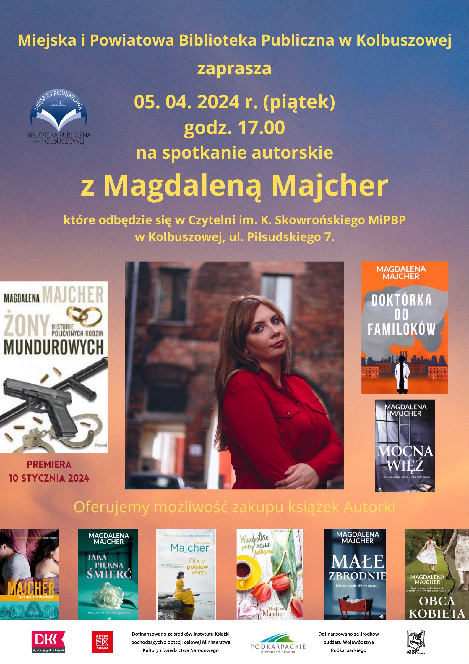 Spotkanie autorskie z Magdaleną Majcher