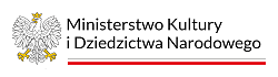 Logotyp ministerstwa przedstawiający orła białego w koronie po prawej stronie orła znajduje się tekst Ministerstwo Kultury i Dziedzictwa Narodowego