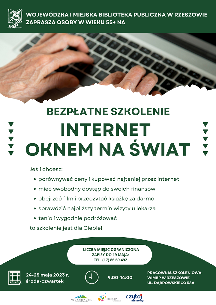 Dłonie na klawiaturze laptopa.