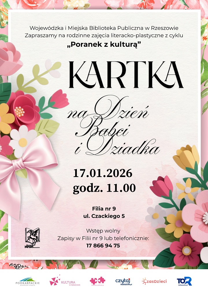 Plakat z&nbsp;bukietami kolorowych kwiat&oacute;w