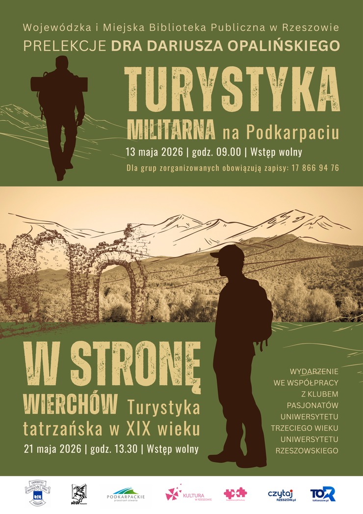 Dw&oacute;ch mężczyzn z&nbsp;plecakami, w&nbsp;tle g&oacute;ry.