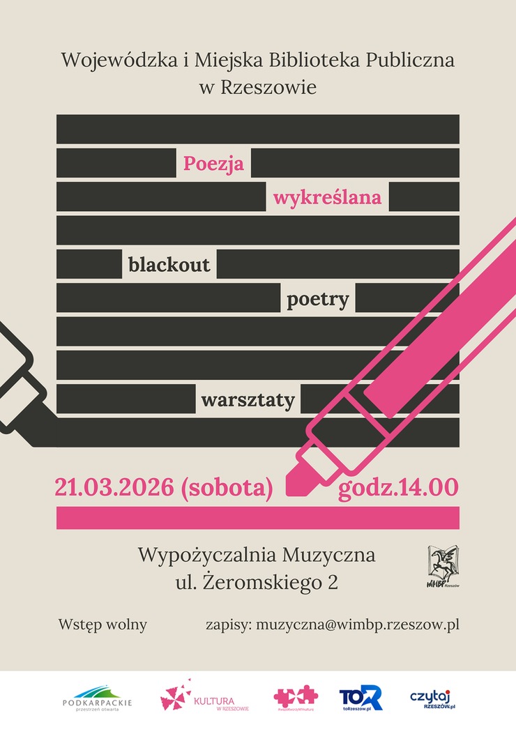 Karta z&nbsp;wykreślonymi słowami, dwa markery