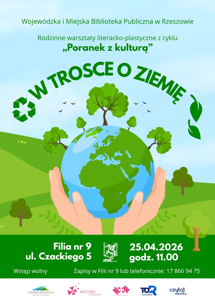 Ręce trzymające kulę ziemską.